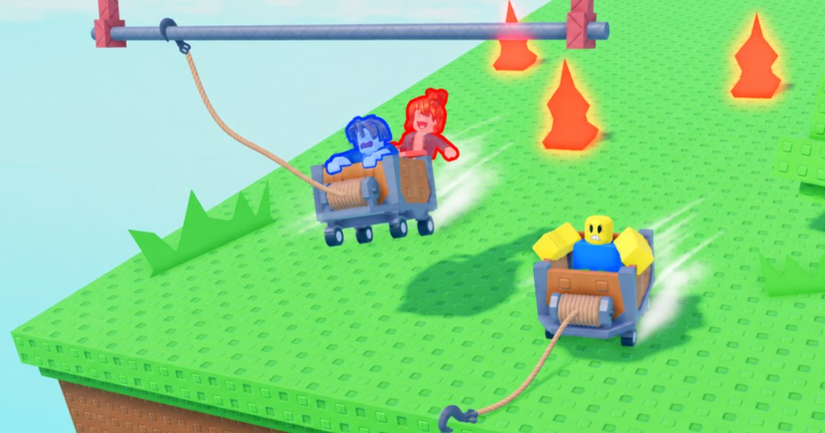 Grapple Cart Obby gameplay cover